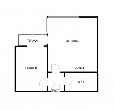 Двустаен апартамент, Варна, м-ст Пчелина, 692408, Снимка 1