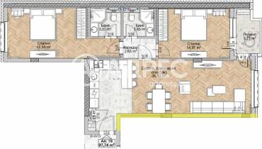 Тристаен апартамент, София, Люлин 8, 675409, Снимка 1