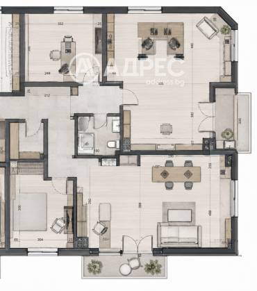 Многостаен апартамент, Варна, Център, 703409, Снимка 1
