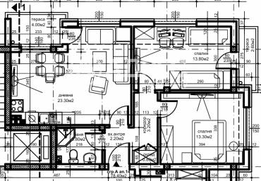 Тристаен апартамент, Пловдив, Беломорски, 645410, Снимка 1