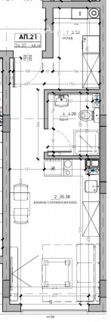 Едностаен апартамент, София, Малинова Долина, 674412, Снимка 1