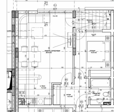 Двустаен апартамент, София, Симеоново, 676414, Снимка 1