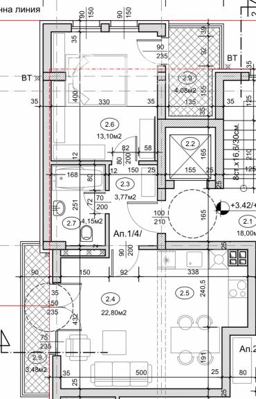 Двустаен апартамент, София, Малинова Долина, 677414, Снимка 1