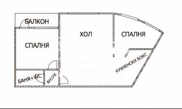 Тристаен апартамент, Перник, Изток, 693414, Снимка 1
