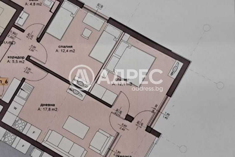 Тристаен апартамент, Хасково, Овчарски, 664417, Снимка 9