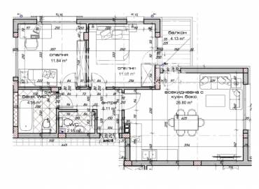 Тристаен апартамент, Варна, Виница, 674418, Снимка 1