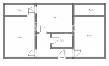 Двустаен апартамент, София, Толстой, 681418, Снимка 1