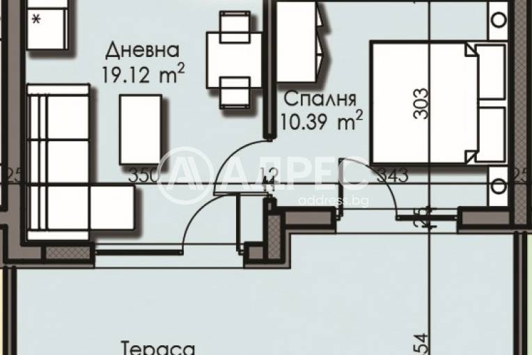 Двустаен апартамент, Бургас, Изгрев, 632419, Снимка 2