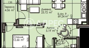 Двустаен апартамент, Бургас, Изгрев, 632423, Снимка 2