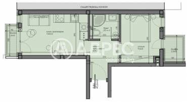 Двустаен апартамент, Варна, Общината, 675423, Снимка 1