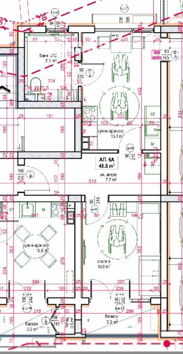 Двустаен апартамент, Бургас, Меден рудник - зона В, 684423, Снимка 1