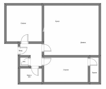 Тристаен апартамент, София, Център, 682425, Снимка 1