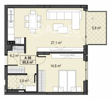 Двустаен апартамент, София, Бояна, 674428, Снимка 1