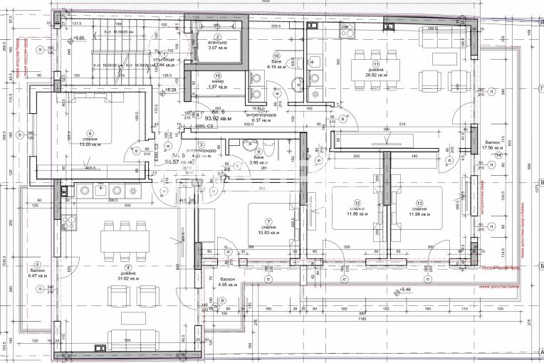 Многостаен апартамент, Варна, Окръжна болница, 639430, Снимка 2