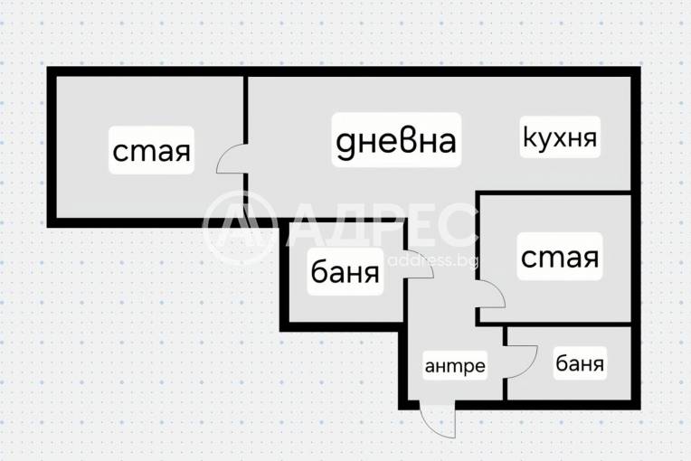 Тристаен апартамент, София, Яворов, 681431, Снимка 7