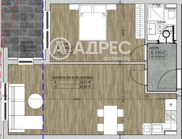 Двустаен апартамент, София, Връбница 2, 676432, Снимка 1