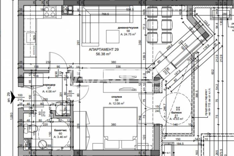 Двустаен апартамент, Поморие, местност Палеокастро, 665433, Снимка 4