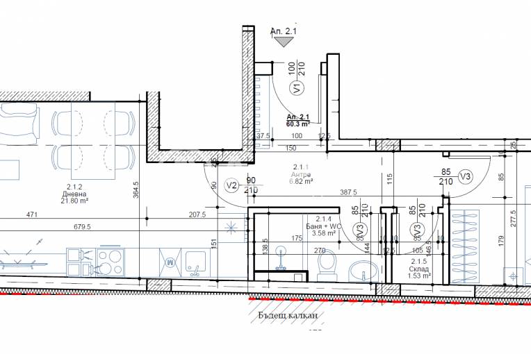 Двустаен апартамент, София, Овча купел, 675433, Снимка 3