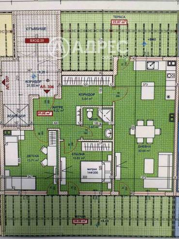 Тристаен апартамент, Варна, к.к. Св.Св. Константин и Елена, 669434, Снимка 1