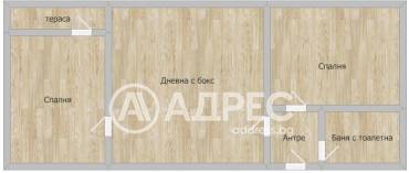 Тристаен апартамент, Стара Загора, Казански, 695434, Снимка 1