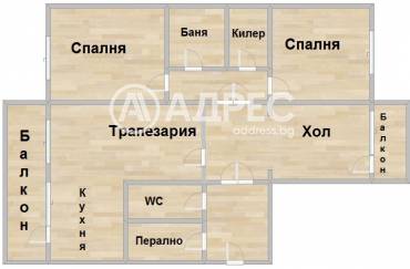 Тристаен апартамент, Варна, Възраждане 2, 677435