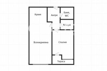 Двустаен апартамент, Бургас, Меден рудник - зона Д, 693437, Снимка 1