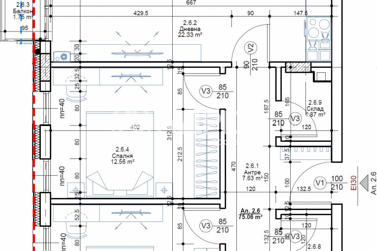 Тристаен апартамент, София, Овча купел, 675438, Снимка 3