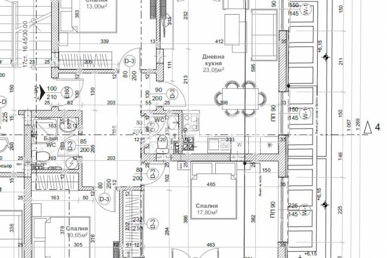 Тристаен апартамент, Варна, Идеален център, 678439, Снимка 6