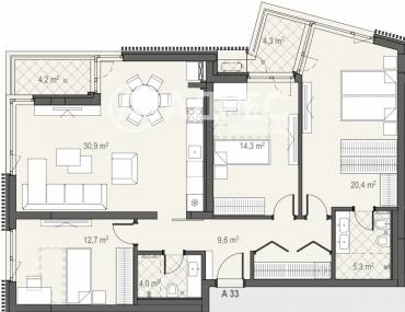 Многостаен апартамент, София, Манастирски ливади - запад, 668440, Снимка 1