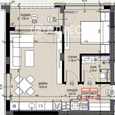 Двустаен апартамент, София, Овча купел 2, 691440, Снимка 1