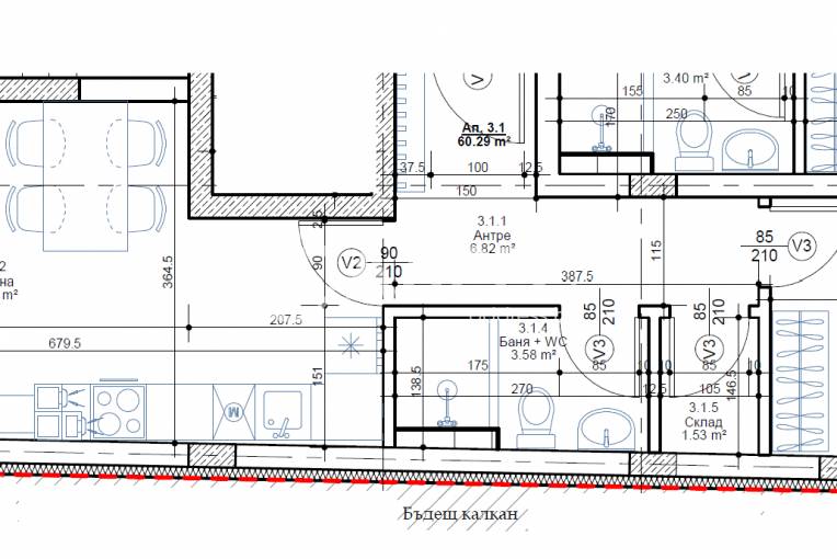 Двустаен апартамент, София, Овча купел, 675441, Снимка 3