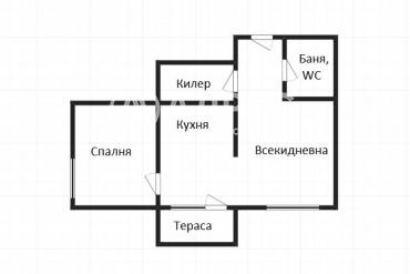 Двустаен апартамент, Бургас, Меден рудник - зона Д, 685441, Снимка 1