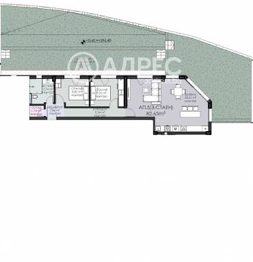 Тристаен апартамент, София, Овча купел, 694442, Снимка 1
