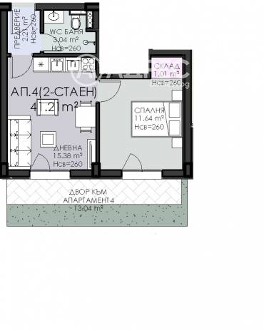 Двустаен апартамент, София, Овча купел, 694443, Снимка 1
