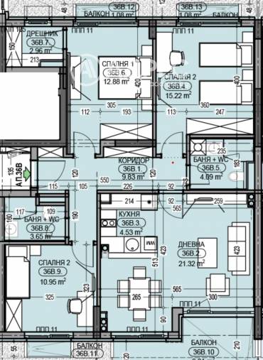 Многостаен апартамент, София, Дианабад, 654444, Снимка 1