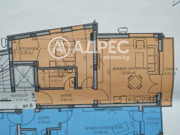 Двустаен апартамент, Пловдив, Коматево, 667444, Снимка 1