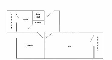 Двустаен апартамент, Варна, Младост 1, 679444, Снимка 4