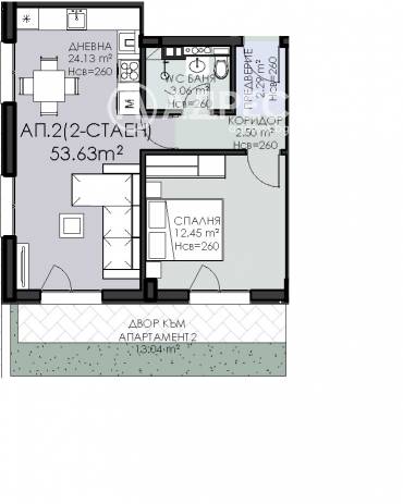 Двустаен апартамент, София, Овча купел, 694445, Снимка 1