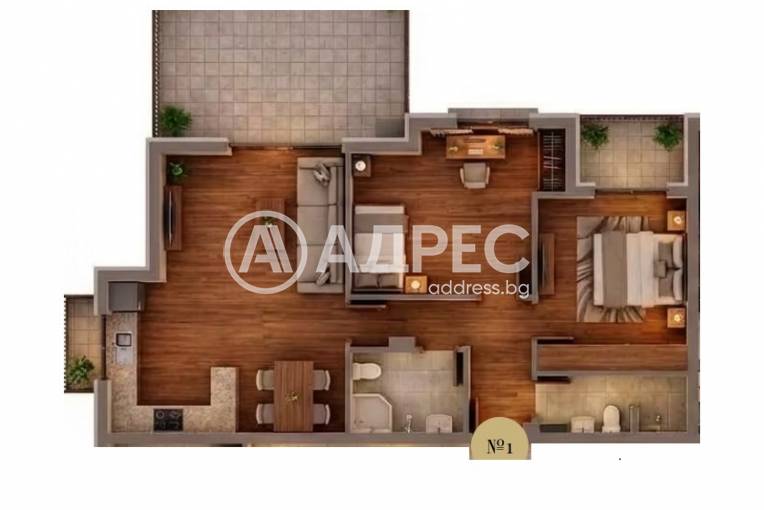 Тристаен апартамент, Варна, Възраждане 3, 684446, Снимка 1