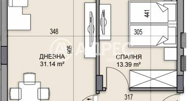 Двустаен апартамент, Пловдив, Гагарин, 685447, Снимка 4