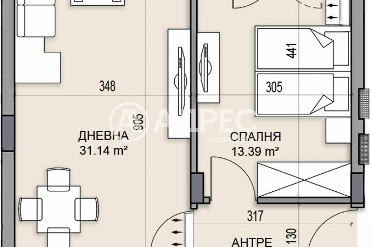 Двустаен апартамент, Пловдив, Гагарин, 685447, Снимка 4