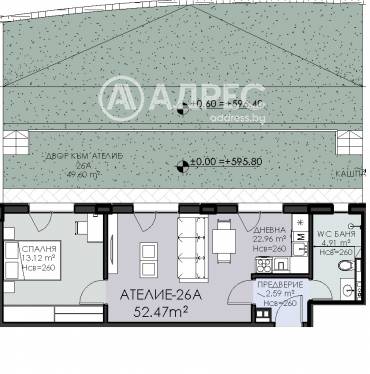 Двустаен апартамент, София, Овча купел, 694447, Снимка 1