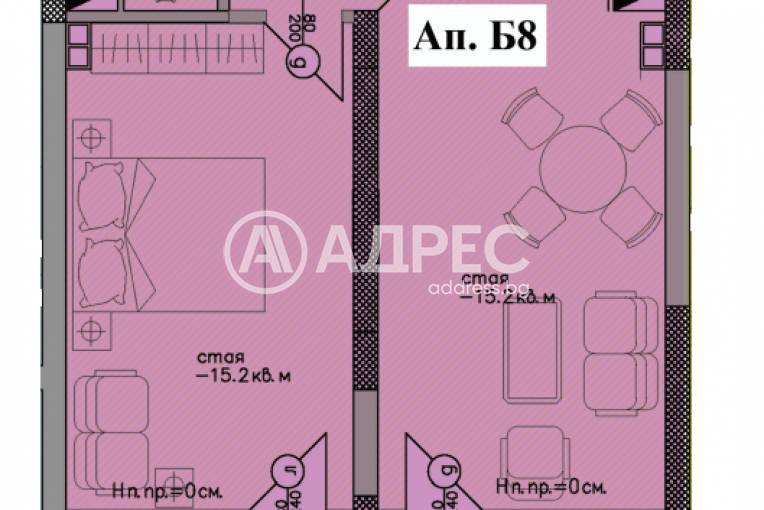 Двустаен апартамент, Черноморец, 629449, Снимка 1