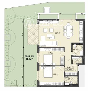 Тристаен апартамент, София, Бояна, 674449, Снимка 1