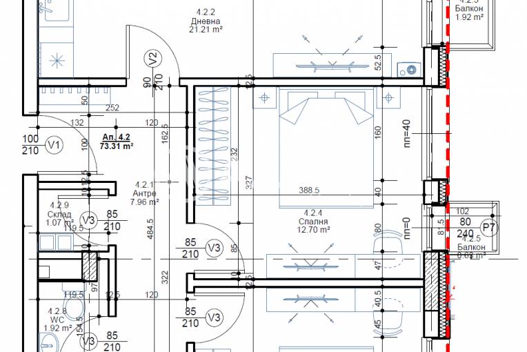 Тристаен апартамент, София, Овча купел, 675450, Снимка 3