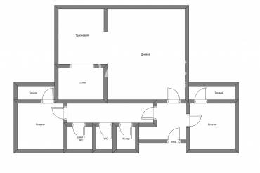 Тристаен апартамент, София, Изгрев, 683450, Снимка 1
