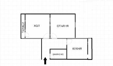 Двустаен апартамент, Ямбол, Георги Бенковски, 488451, Снимка 1