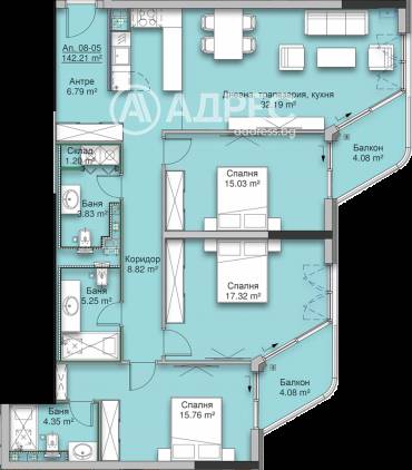 Многостаен апартамент, София, Кръстова вада, 589451, Снимка 1