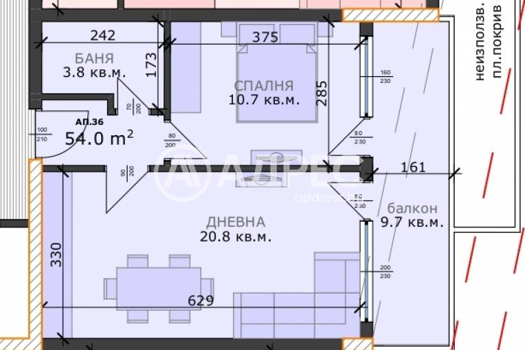 Двустаен апартамент, Варна, Възраждане 3, 702451, Снимка 2