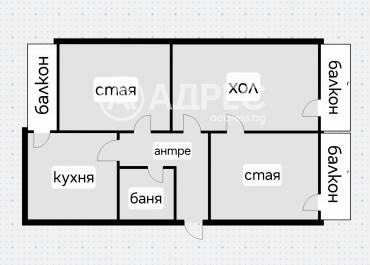 Тристаен апартамент, София, Люлин 4, 638452, Снимка 1